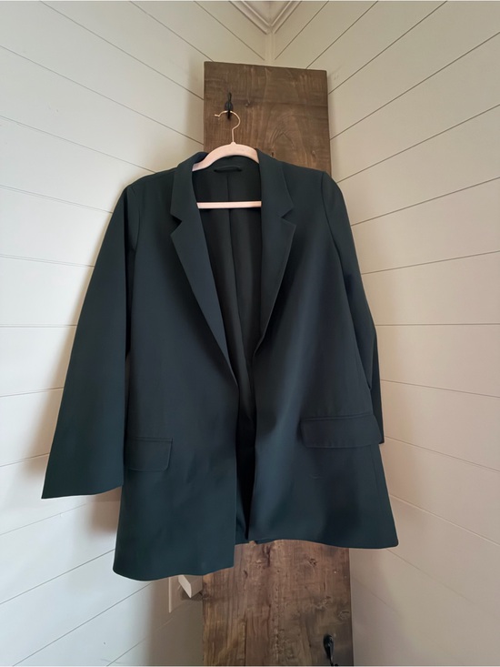 All Saints Jackets & Blazers - AllSaints Dark Green Open-Front Blazer